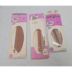 3 Boxes of Vintage Farr Made in USA Smoothing Shaping Nail Files Emery Board